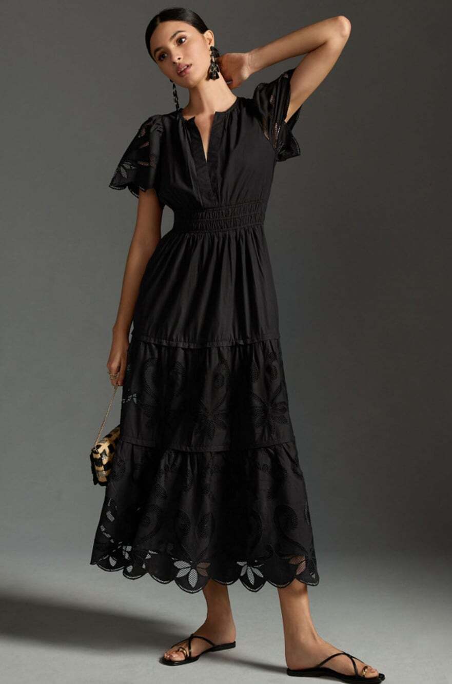 Anthropologie The Somerset Maxi Cutwork Edition